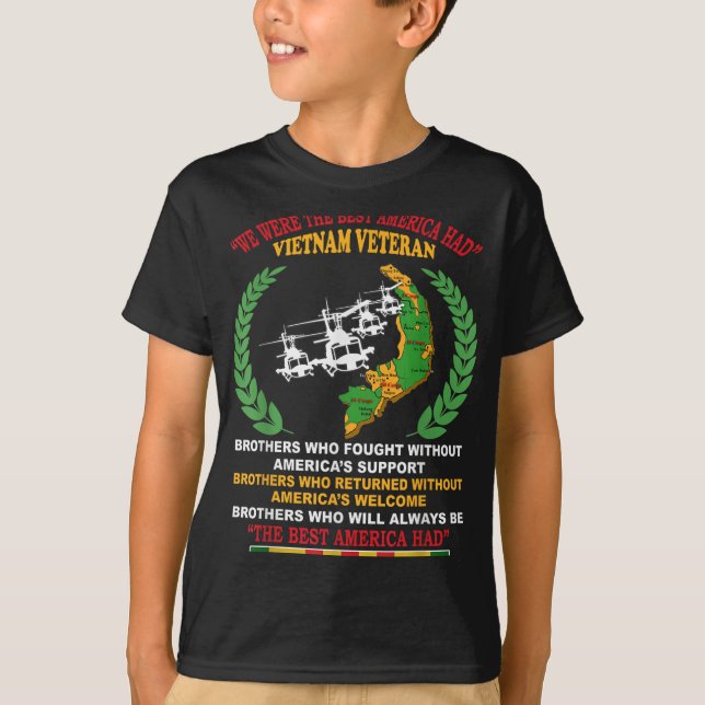 Vi var det bästa Amerika hade vietnamesisk veteran T Shirt (Framsida)