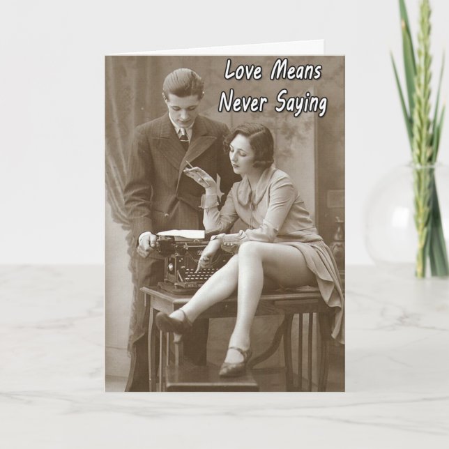 Vi var egentligen funktionsdugligt sent! helgkort (Framsida)