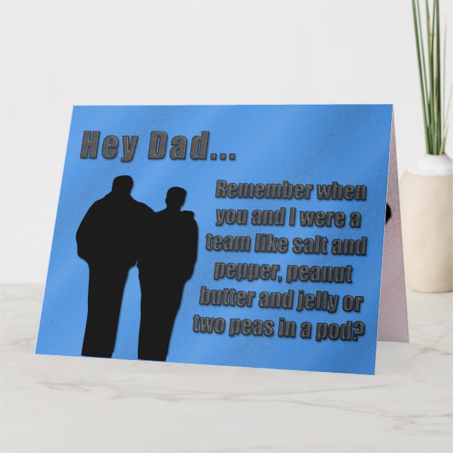 Vi var ett team Pappa Kort (Framsida)