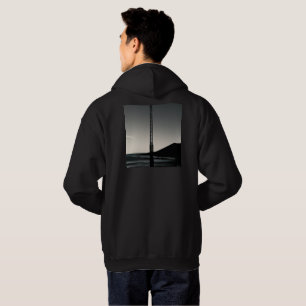 Vi var här i manar, svart svett bakåt hoodie