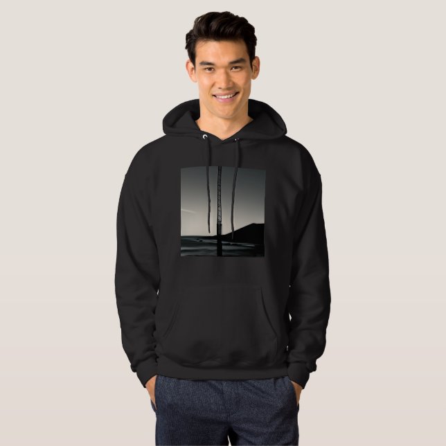 Vi var här i manar, svartklädd tröja hoodie (Hel framsida)