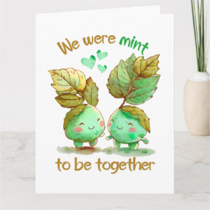 Vi var måna om att vara tillsammans Valentines day Kort