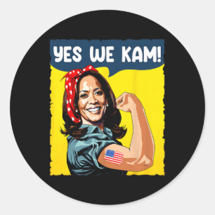 Vi vet hur det går för president Kamala Harr. Runt Klistermärke