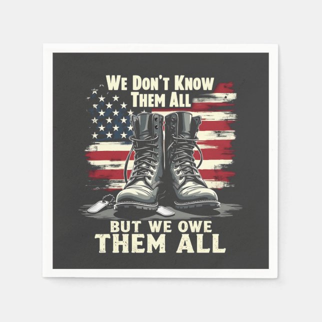 Vi vet inte allt men vi äger dem alla pappersservett (Framsidan)