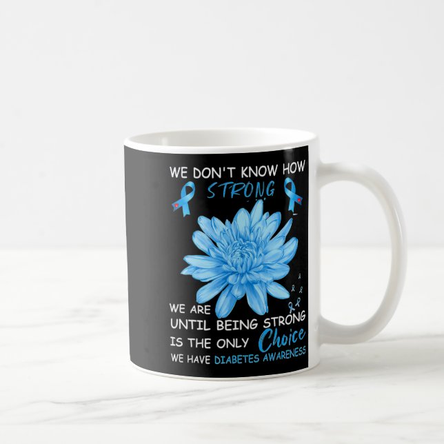 Vi vet inte hur starka vi är förrän vi är starka kaffemugg (Höger)