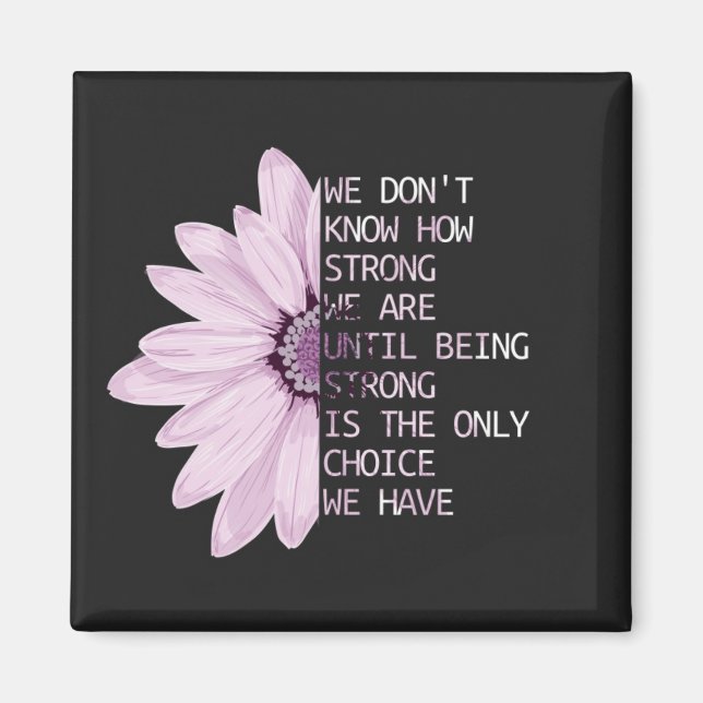 Vi vet inte hur starka vi är... magnet (Framsidan)