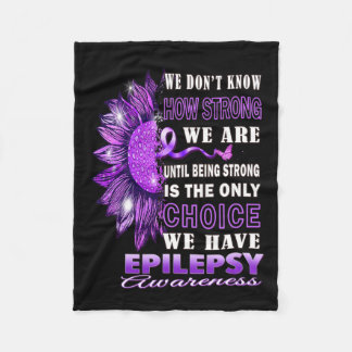 Vi vet inte hur starka vi är solroepilepsi fleecefilt