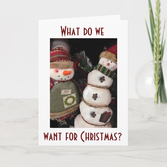 VI VILL ATT DU SKA HA EN WONDERFULLA CHRISTMAS HELGKORT (Framsida)