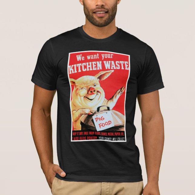 Vi vill ha din köksSlösa Tee Shirt (Framsida)