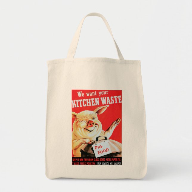 Vi vill ha din köksSlösa Tygkasse (Framsidan)