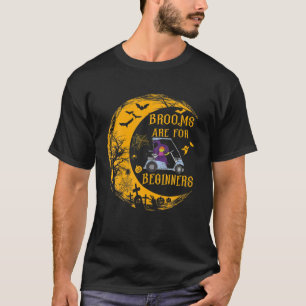Vi vill ha en golf Cart Halloween Brooms. T Shirt