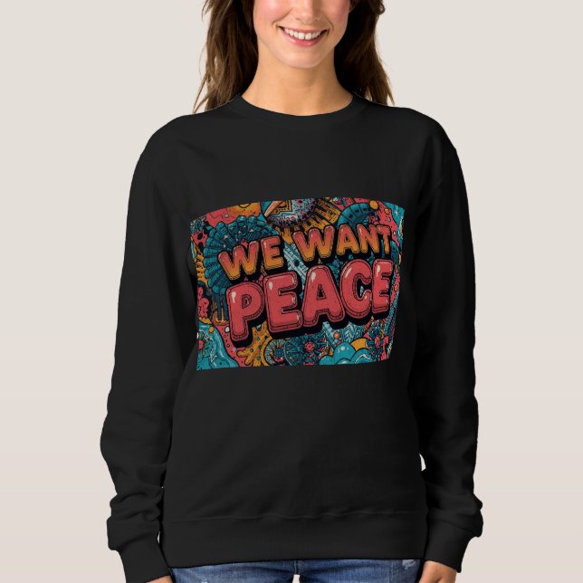 Vi vill ha fred t shirt (Framsida)