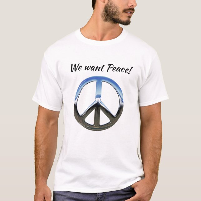 Vi vill ha fred t shirt (Framsida)