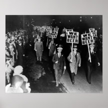 Vi vill ha öl! Förbudsprotest, 1931 Vintage