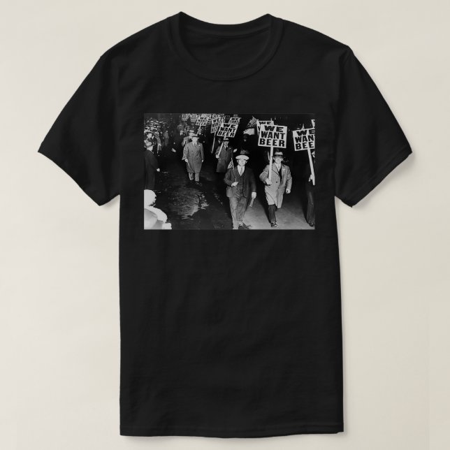 Vi vill ha öl-Vintage T Shirt (Design framsida)