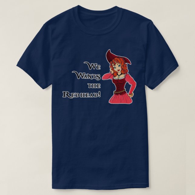 Vi vill ha Rödhåriget T Shirt (Design framsida)