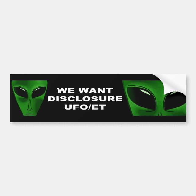 VI VILL HA UPPGIFTER OM UFO/ET BILDEKAL (Framsidan)