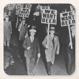 Vi vill ha vintage 1920 underlägg papper kvadrat