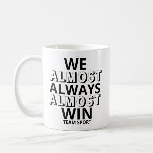 Vi vinner nästan alltid på en fin Sportfantast Kaffemugg