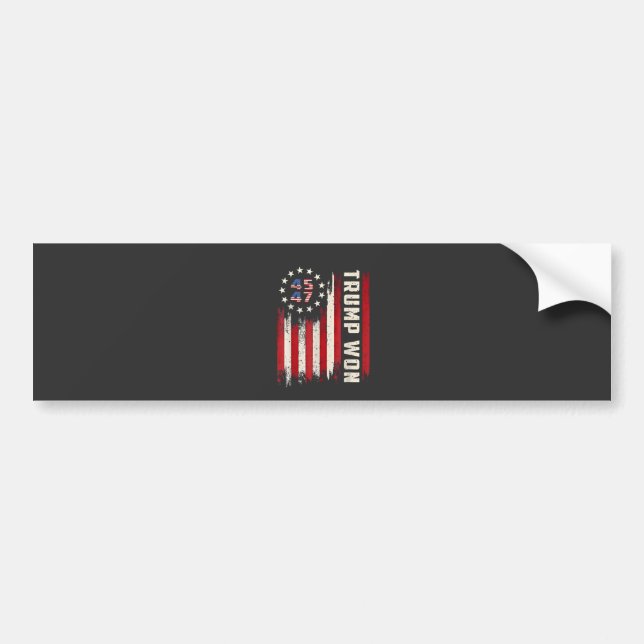 Vi Von TRUMP INAUGURATION American Flagga Bildekal (Framsidan)