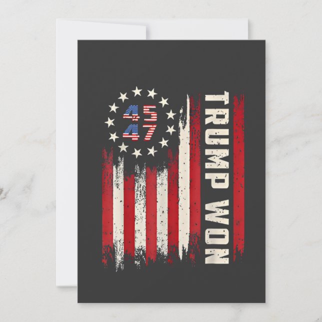 Vi Von TRUMP INAUGURATION American Flagga Inbjudningar (Framsida)