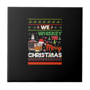 Vi whisky dig i god jul kakelplatta