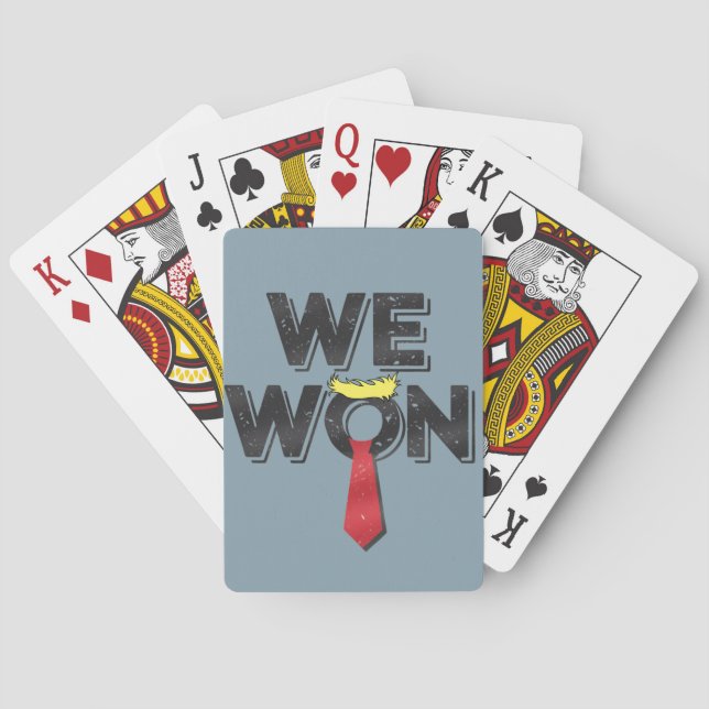 Vi Won Donald Trump 2024 Casinokort (Baksidan)