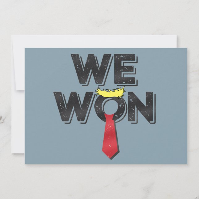 Vi Won Donald Trump 2024 Inbjudningar (Framsida)