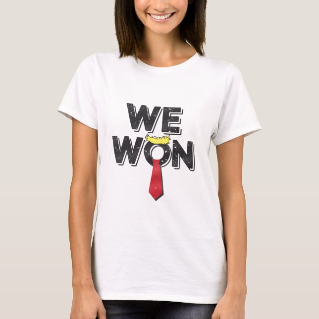 Vi Won Donald Trump 2024 T Shirt (Framsida)