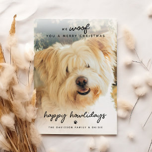 Vi Woof You A God jul Foto Julkort