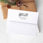 Vi Woof You A God jul Vintage Adress Stämpel<br><div class="desc">Din julhälsning och paket kommer att framträda den här julhelgen med det här söta,  stämplade "Vi Woof You A God jul"-citatet. Anpassa enkelt ditt namn och din returadress så att du kan göra det till en egen.</div>