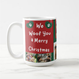 Vi Woof You God jul Family Pet Photo Söt Kaffemugg