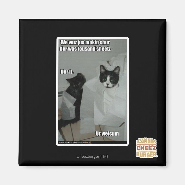 Vi wuz jus makin sur magnet (Framsidan)