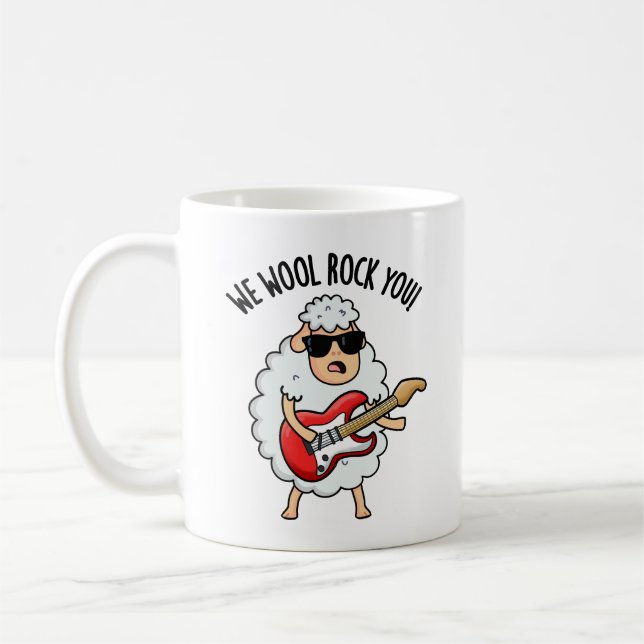Vi yllar Sten, din fantastiska får Pun Kaffemugg (Vänster)