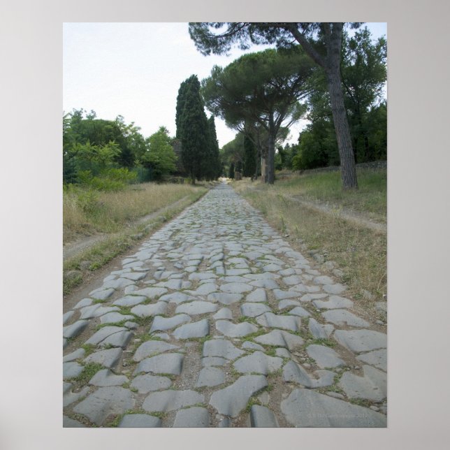 Via Appia Appian way, Roman Road way Poster (Framsidan)