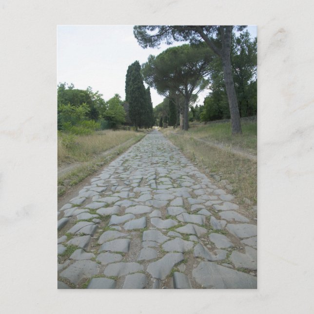 Via Appia Appian way, Roman Road way Vykort (Framsida)