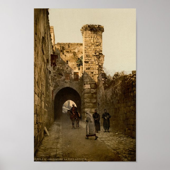 Via Dolorosa i Jerusalem Poster (Framsidan)
