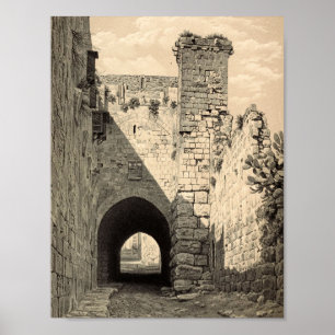 Via Dolorosa i Jerusalem Poster