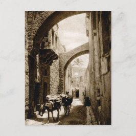 Via Dolorosa i Jerusalem Vykort