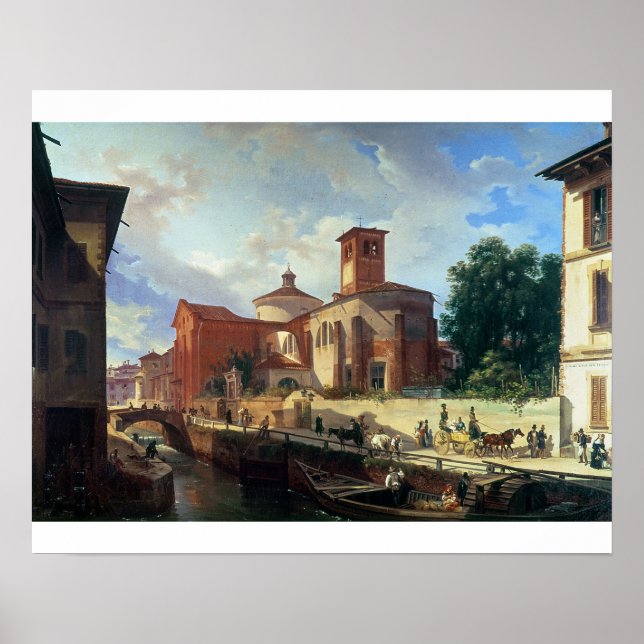 Via Fatabene Fratelli, Milano, 1830 Poster (Framsidan)