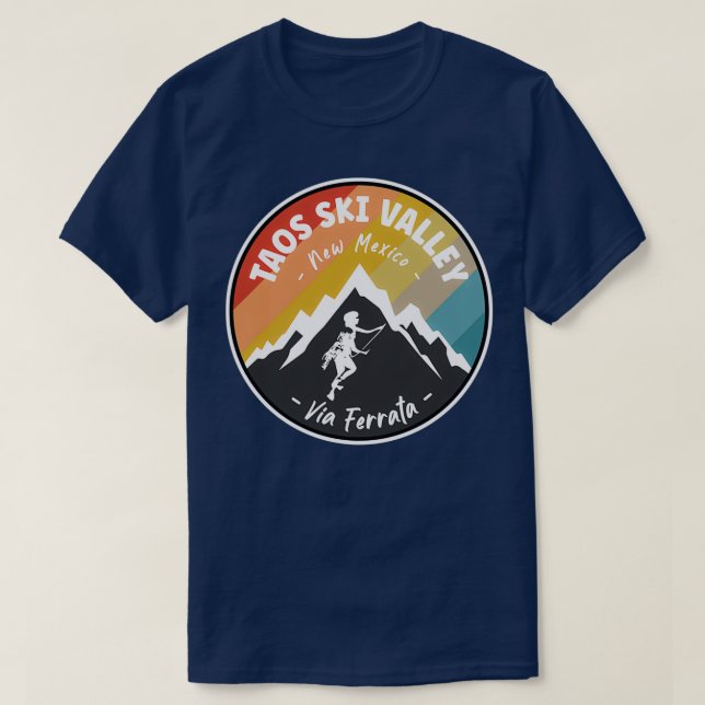 Via Ferrata Taos Ski Valley New mexico T Shirt (Design framsida)
