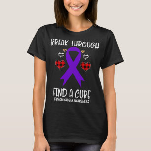 Via Hitta en ren fibromyalgia Awareness Ribbon T Shirt