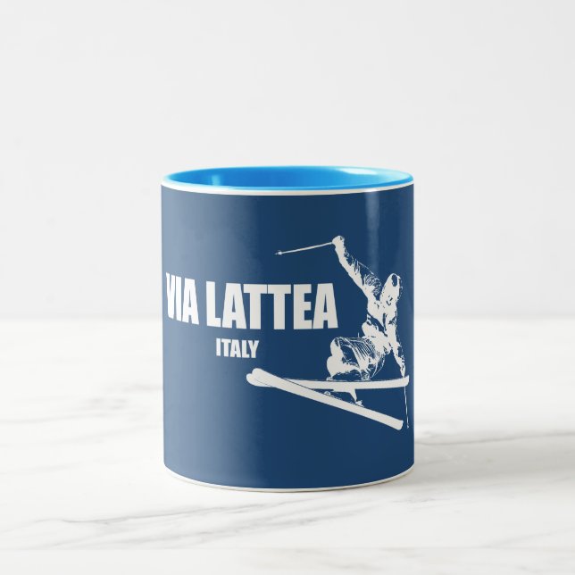Via Lattea Skidåkare Två-Tonad Mugg (Center)