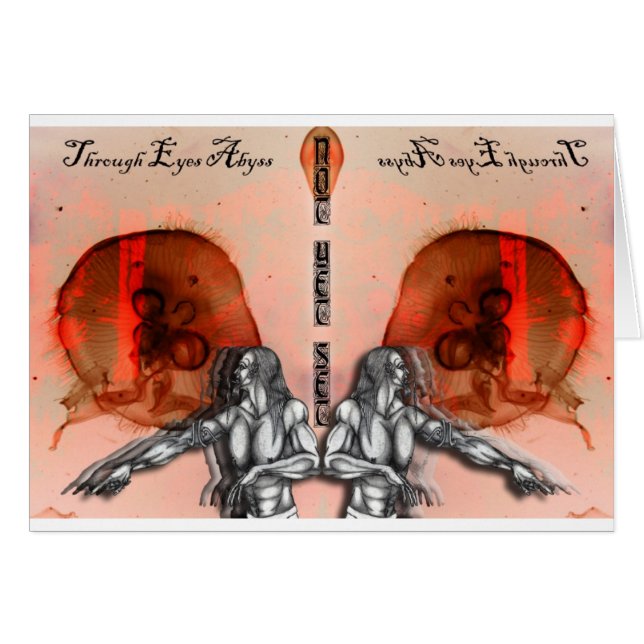 "Via Ögon Abyss" Merch Hälsningskort (Framsidan Horizontal)