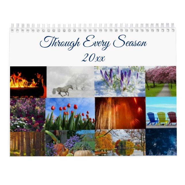Via varje Personlig av säsongsfotomalendern Kalender (Baksida)