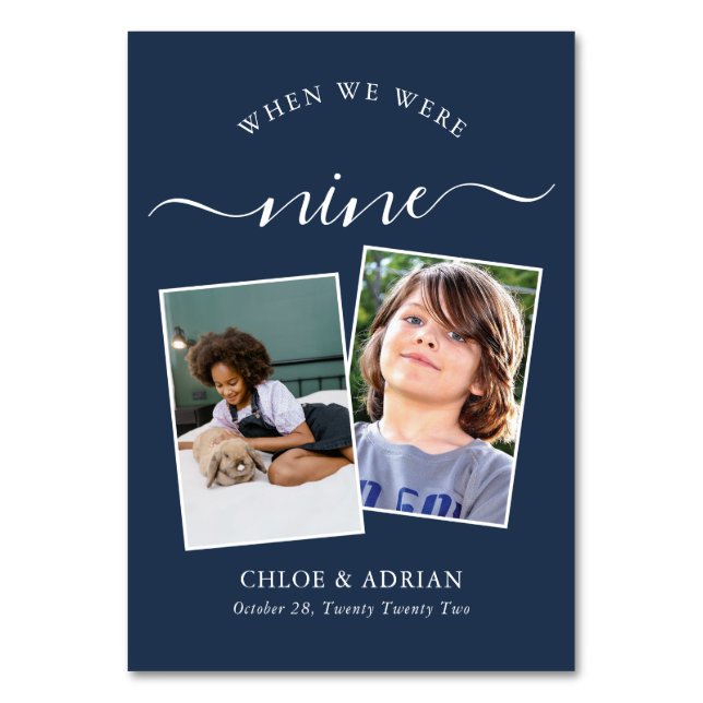 Via Years Modern, par Photo Bröllop Modern Bordsnummer (Framsidan)