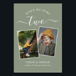 Via Years Modern, par Photo Bröllop Modern Bordsnummer<br><div class="desc">Kom ihåg och ha lite roligt med bordsnumren för bröllopsmottagning. Dessa eleganter, enkla bordsnummer, du kan välja att inkludera ett foto av bruden och brudgummen i samma ålder som bordsnumret, brudgummen och brudgummen namn och bröllop. Bakgrunden färg är grönt med vit text, men dessa kan ändras till vilken färg som...</div>