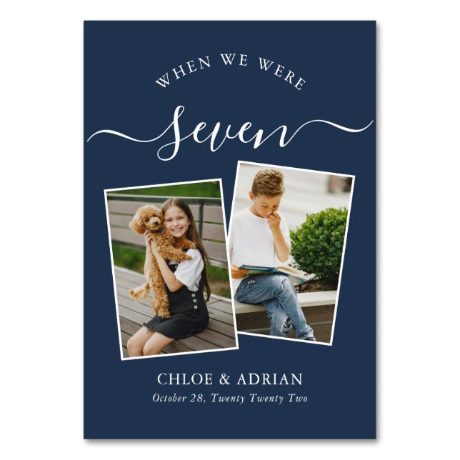 Via Years Modern, par Photo Bröllop Modern Bordsnummer (Framsidan)