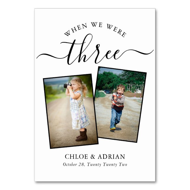 Via Years Modern, par Photo Bröllop Modern Bordsnummer (Framsidan)