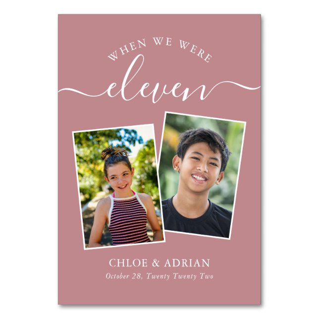 Via Years Modern, par Photo Bröllop Modern Bordsnummer (Framsidan)